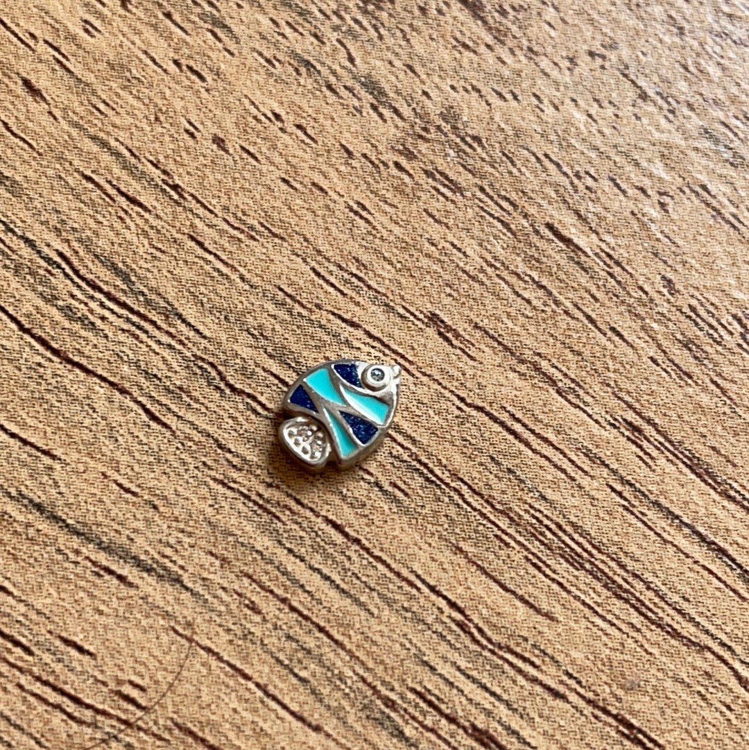 Genuine Pandora Enamel Blue Summer Fish Petite Charm