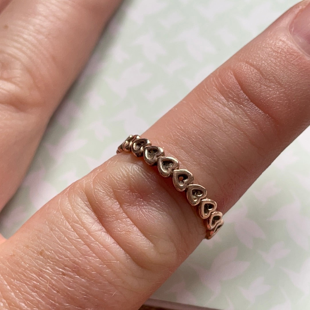 Pandora ring 2025 linked love