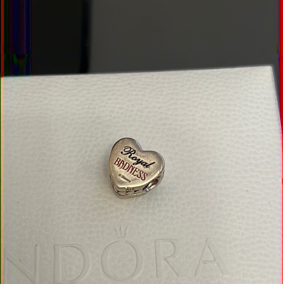 Genuine Pandora Disney Parks Exclusive Queen of Hearts Enamel Pave Charm