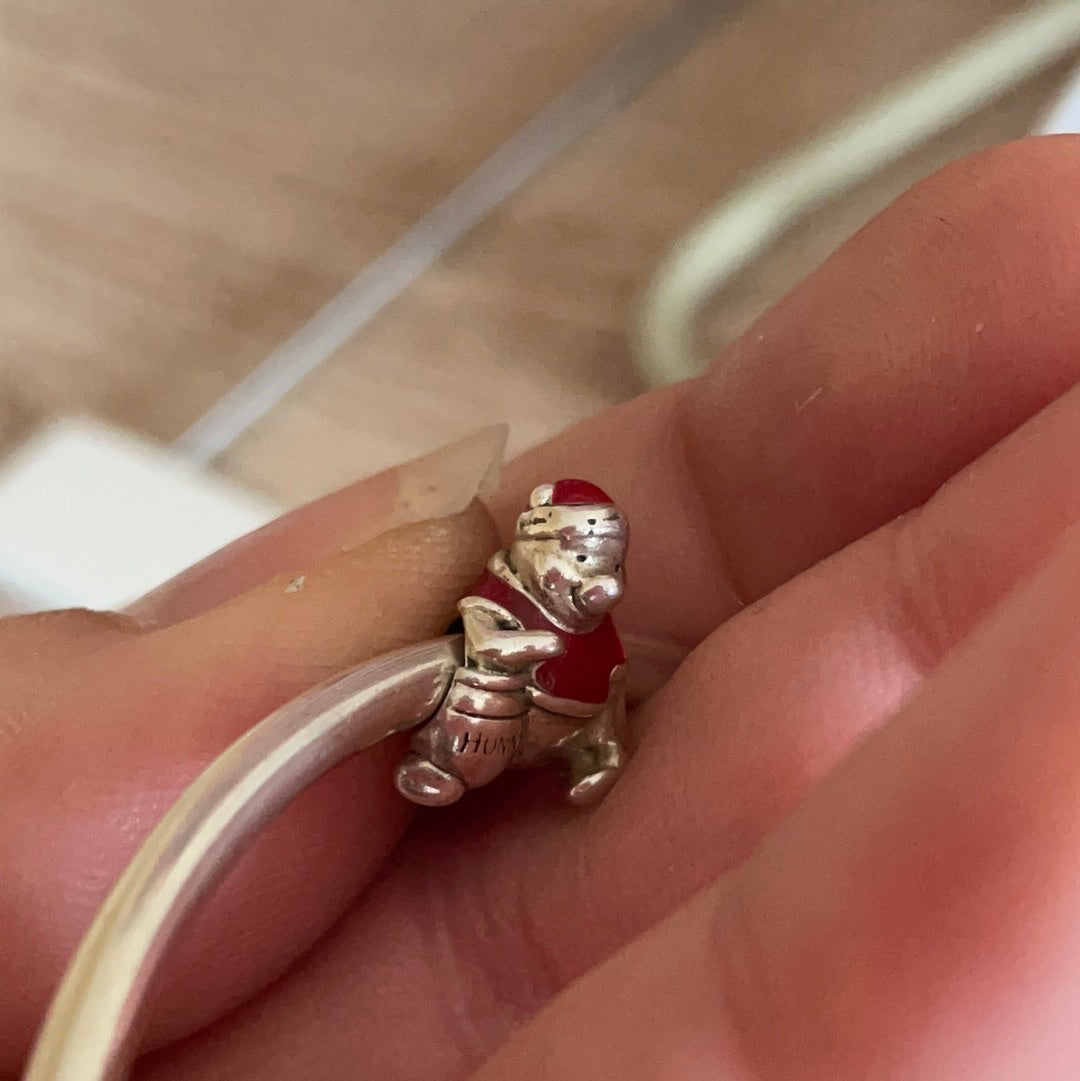 Genuine Pandora Winnie The Pooh Christmas Enamel Charm