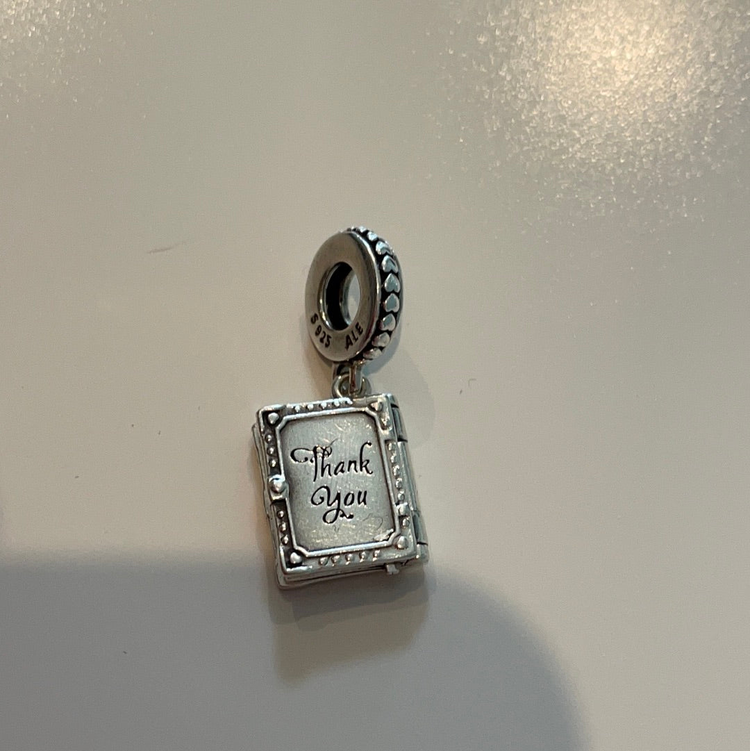 Pandora family book on sale charm