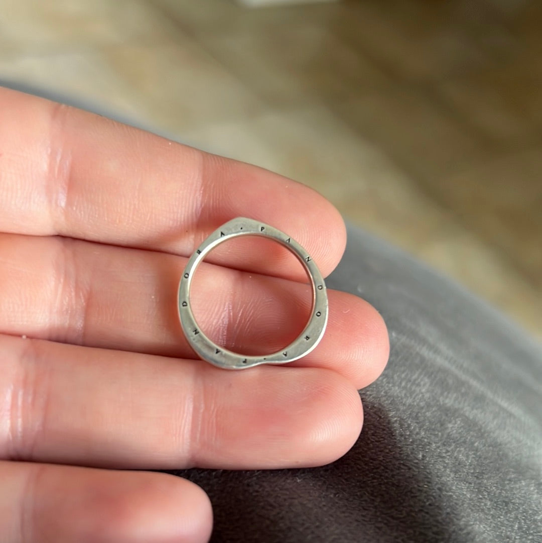 Genuine Pandora Heart Shaped Ring Plain 48