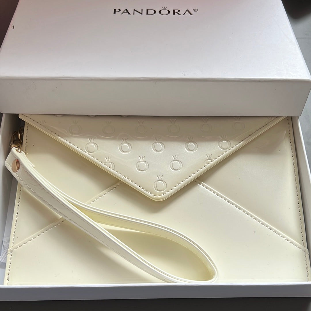 Genuine Pandora Promo Cream Filled With Love Jewellery Bag Travel