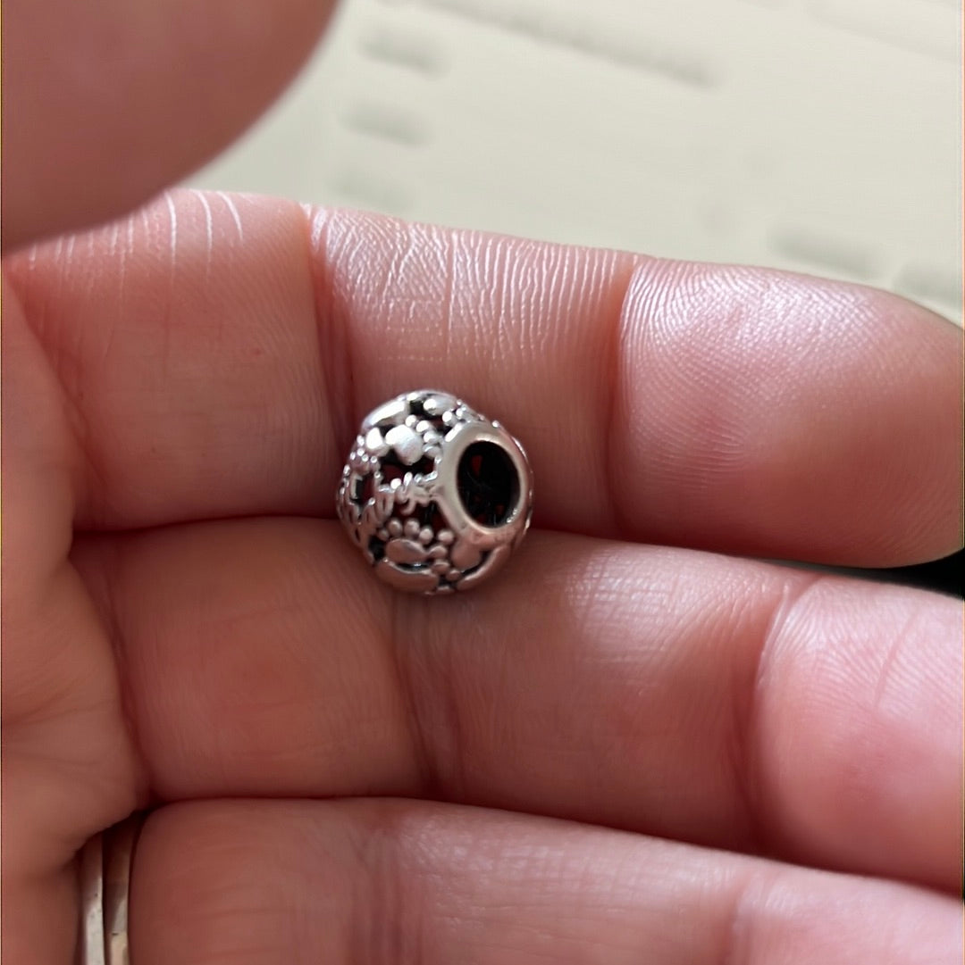 Genuine pandora clearance paw print charm