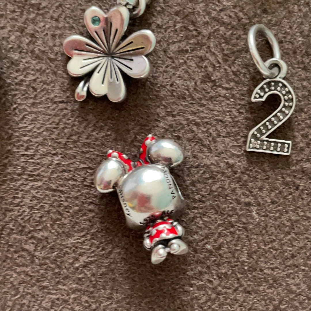 Genuine Pandora Disney Minnie Mouse Enamel Charm