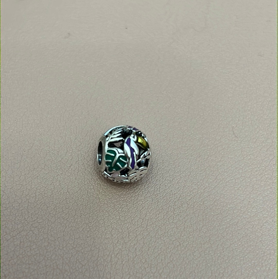 Genuine Pandora Jungle Creatures & Leaves Charm