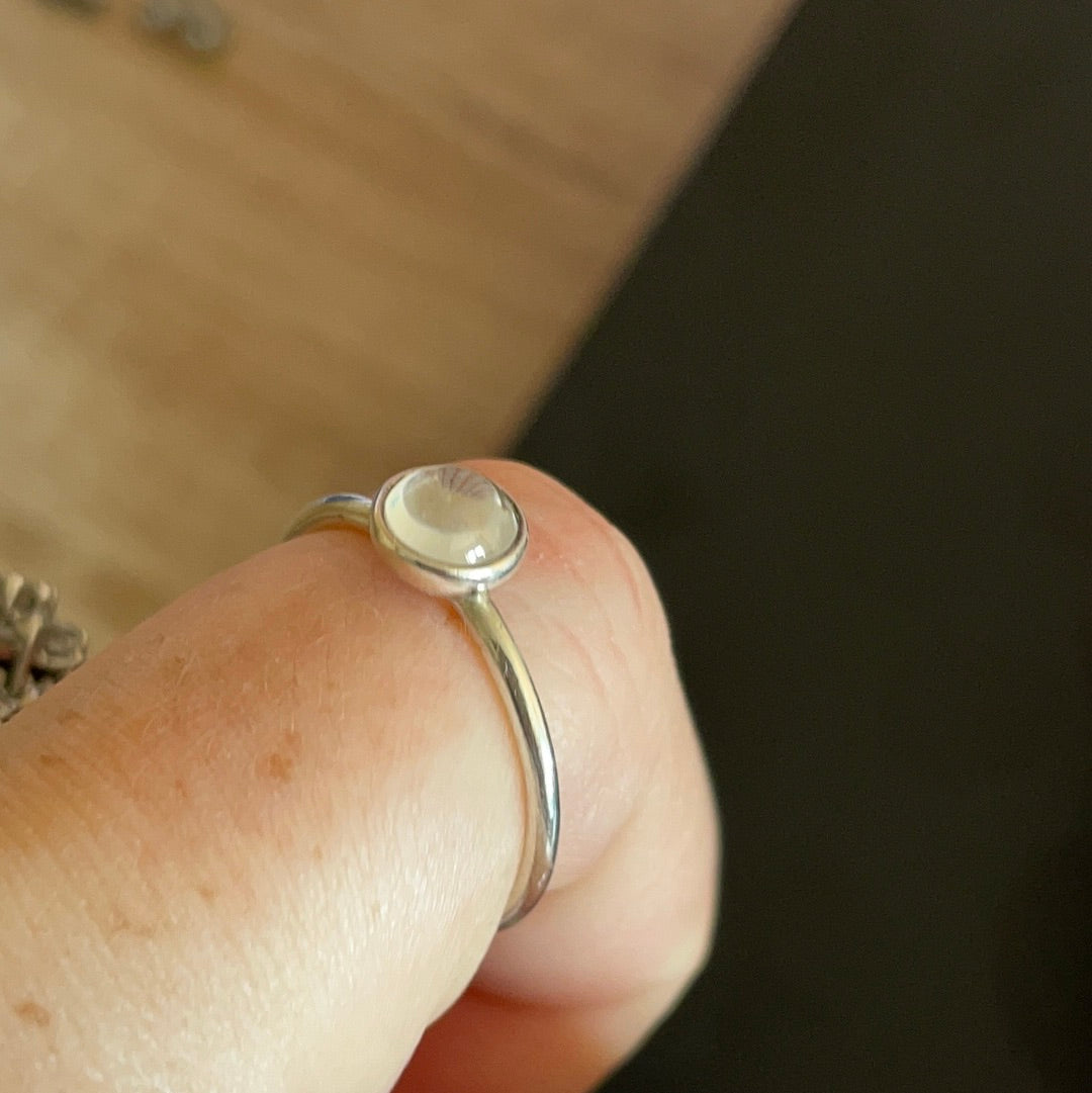 Genuine Pandora Clear Stone Ring Size 50