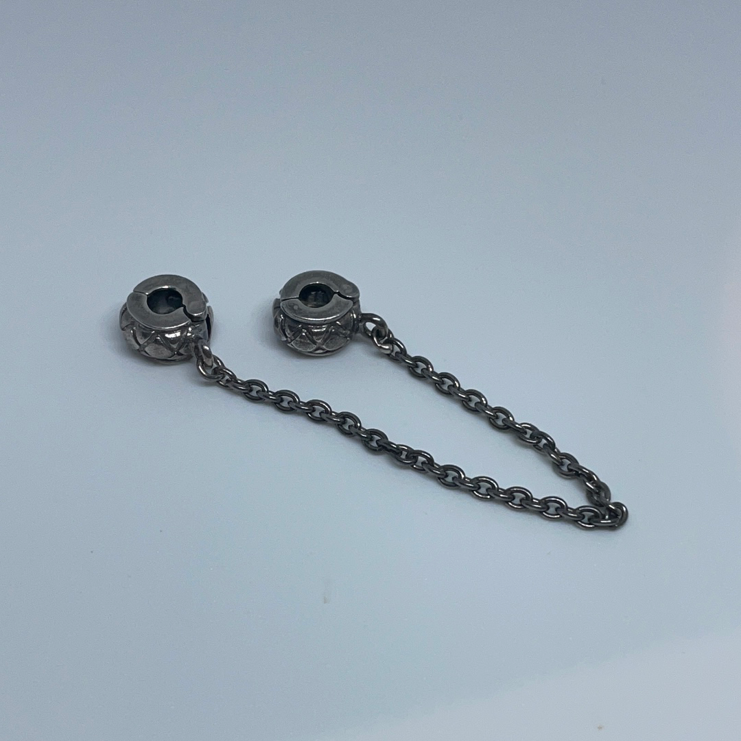 Genuine Chamilia Silver Clip Safety Chain