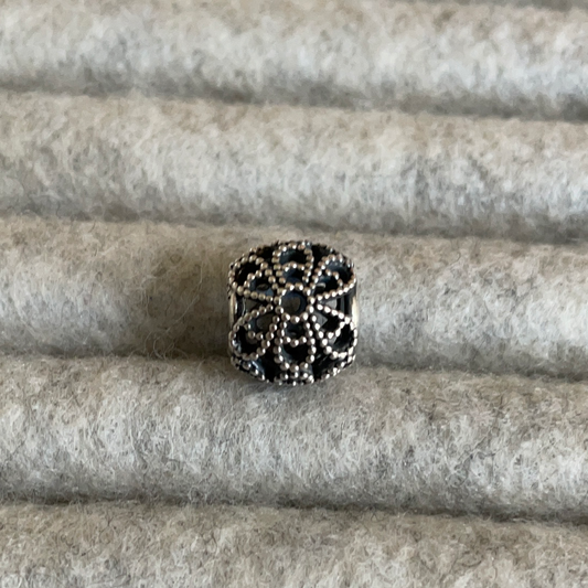 Genuine Pandora Beaded Flower Openwork Charm