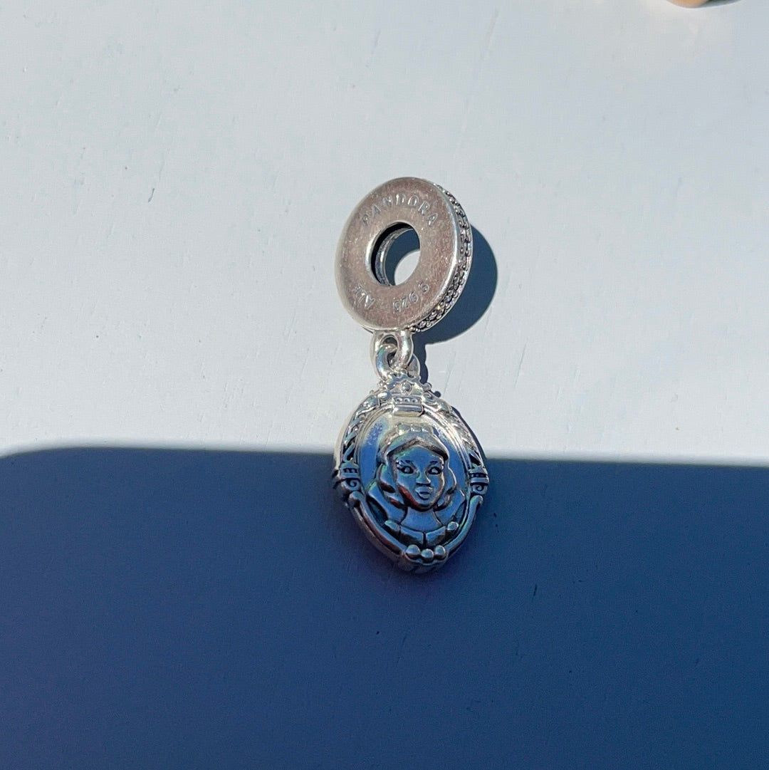 Genuine Pandora Disney Snow White Mirror Evil Queen Dangle Charm