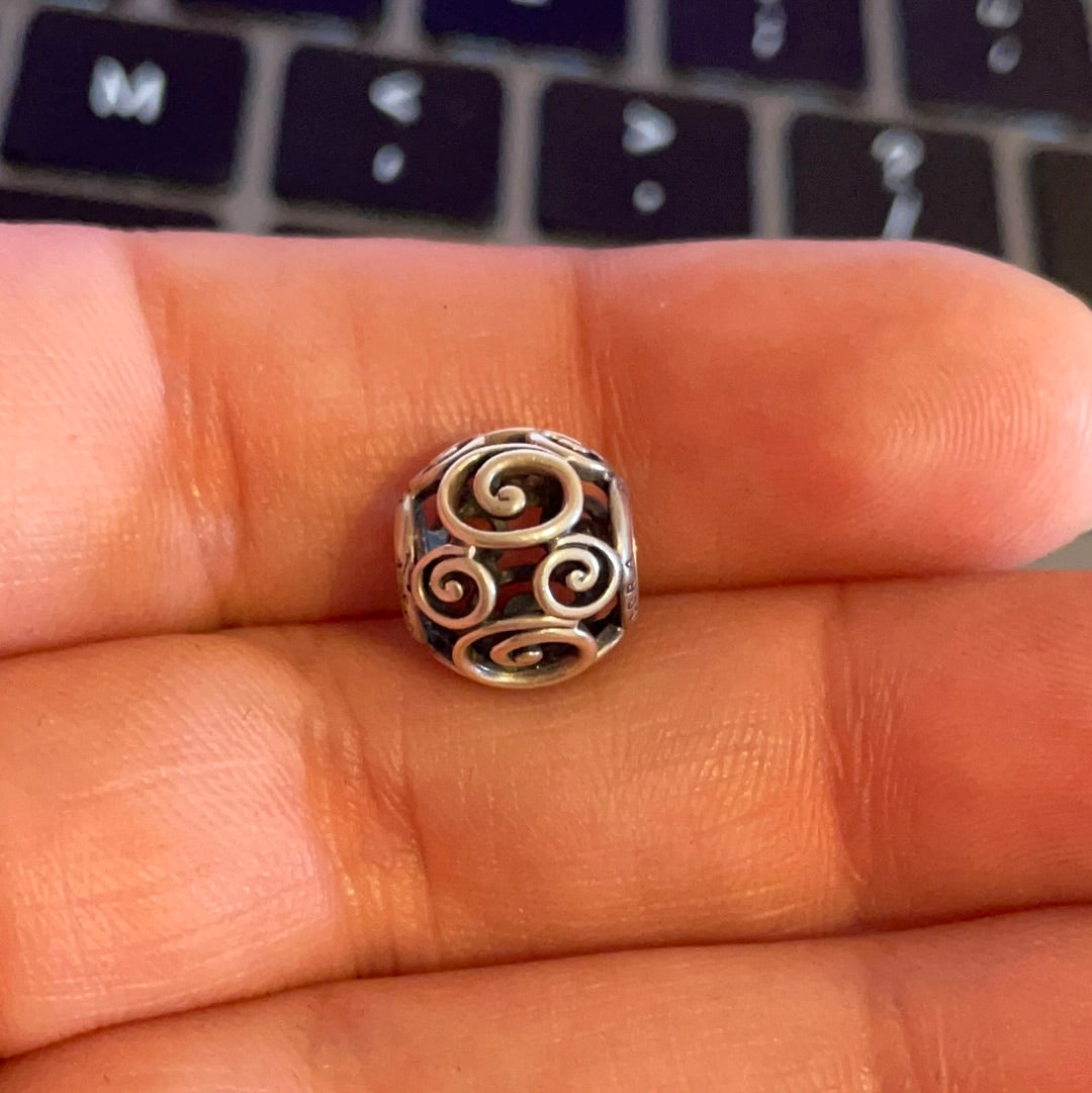 Genuine Pandora Disney Parks Exclusive Swirl Openwork Charm