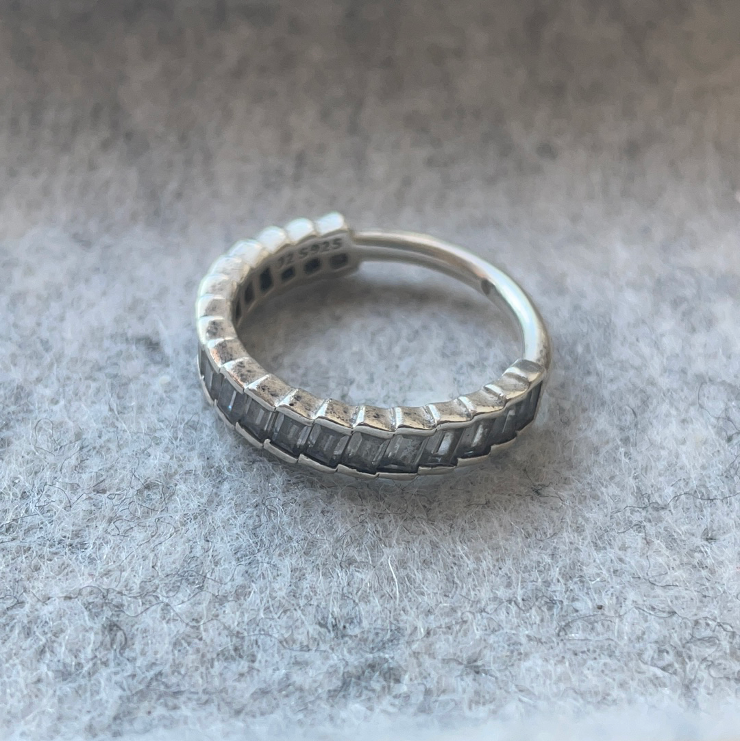 Genuine Pandora Pave Sparkling Glacial Beauty Ice Cube Ring