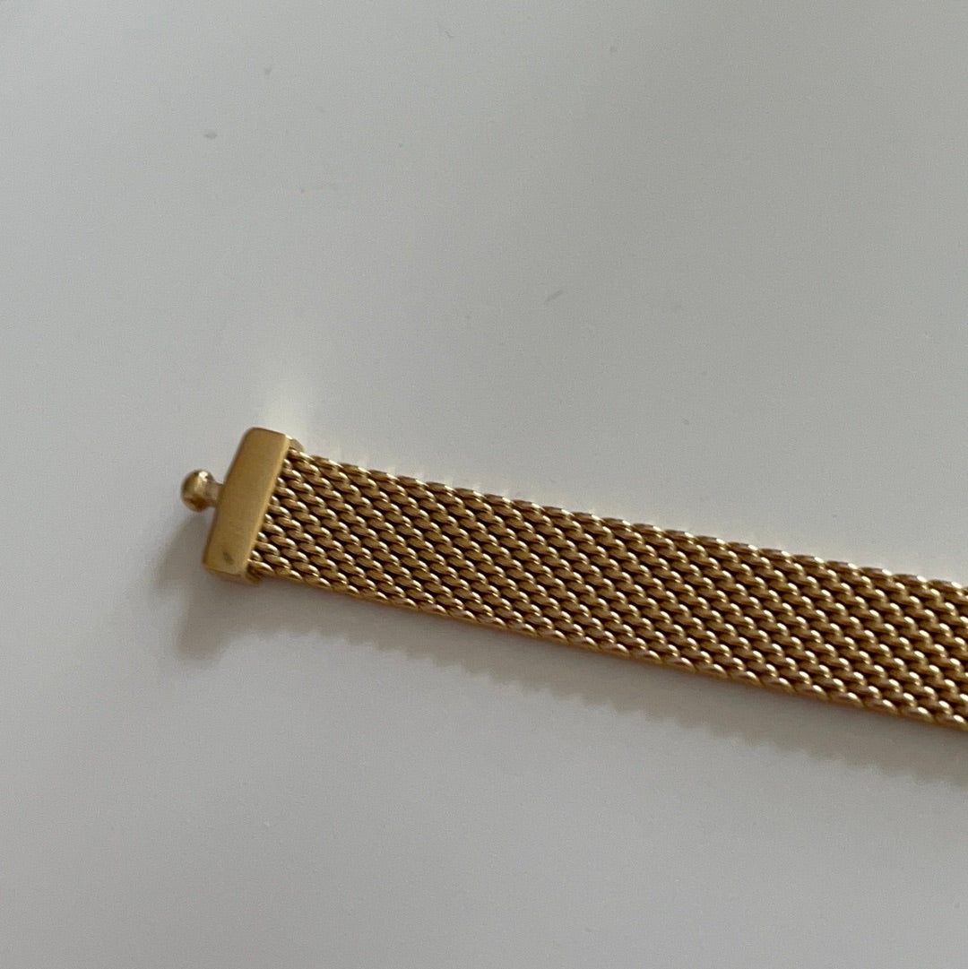 Genuine Pandora Flat Mesh SHINE Gold 18K Plated Reflexions Bracelet 21cm