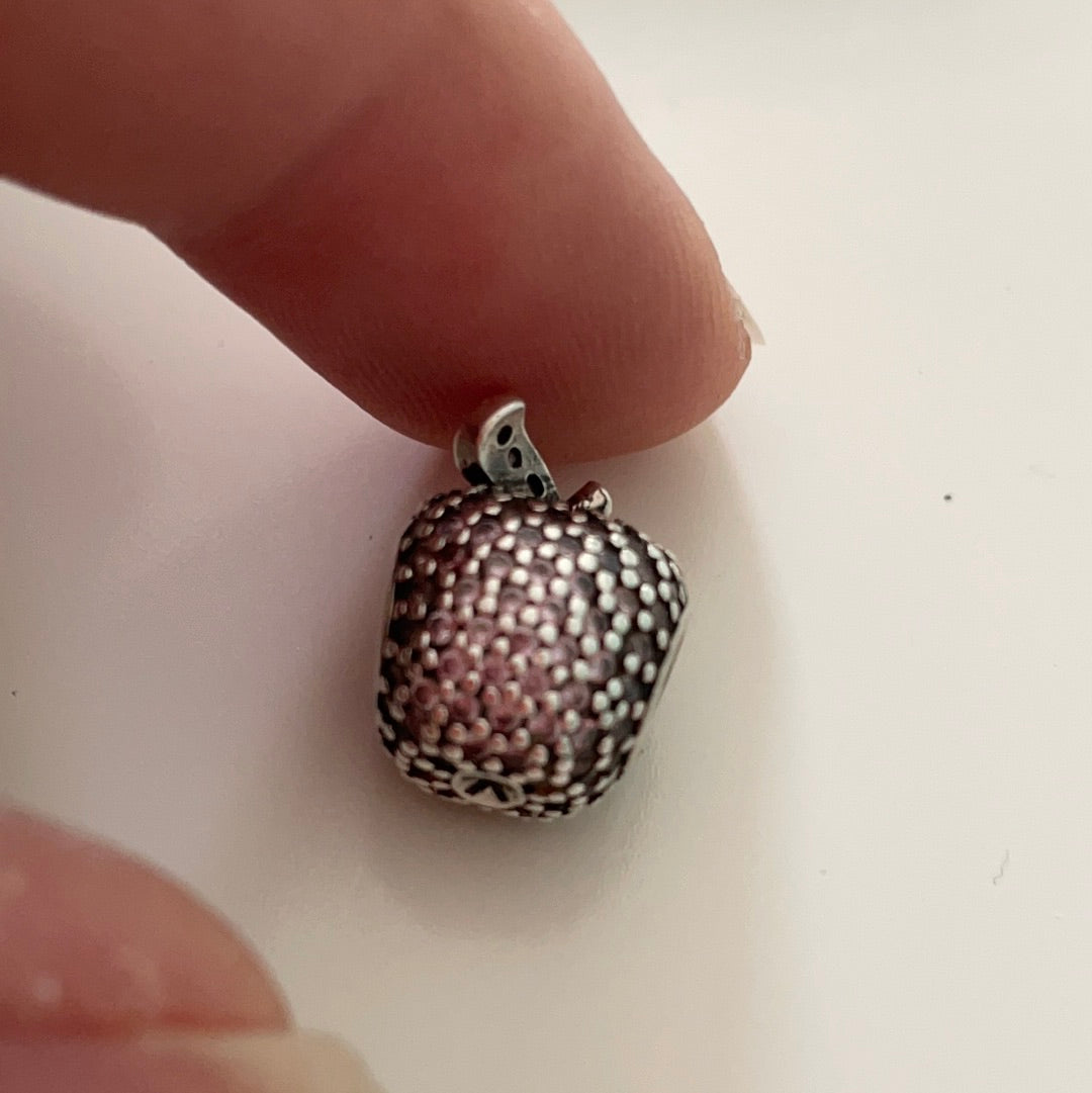 Unbranded Pave Apple Sparkle Charm