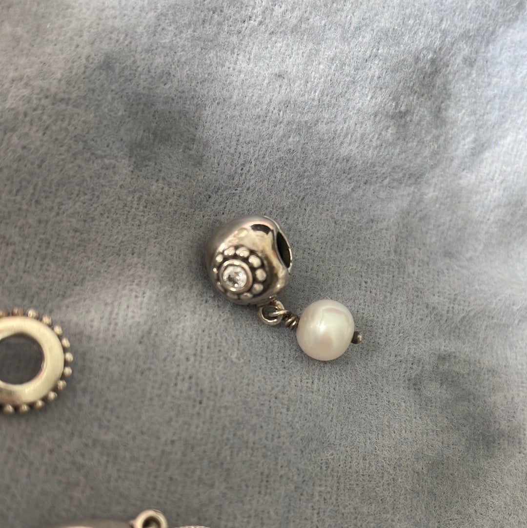 Genuine Pandora Pearl of Wisdom Dangle Clip