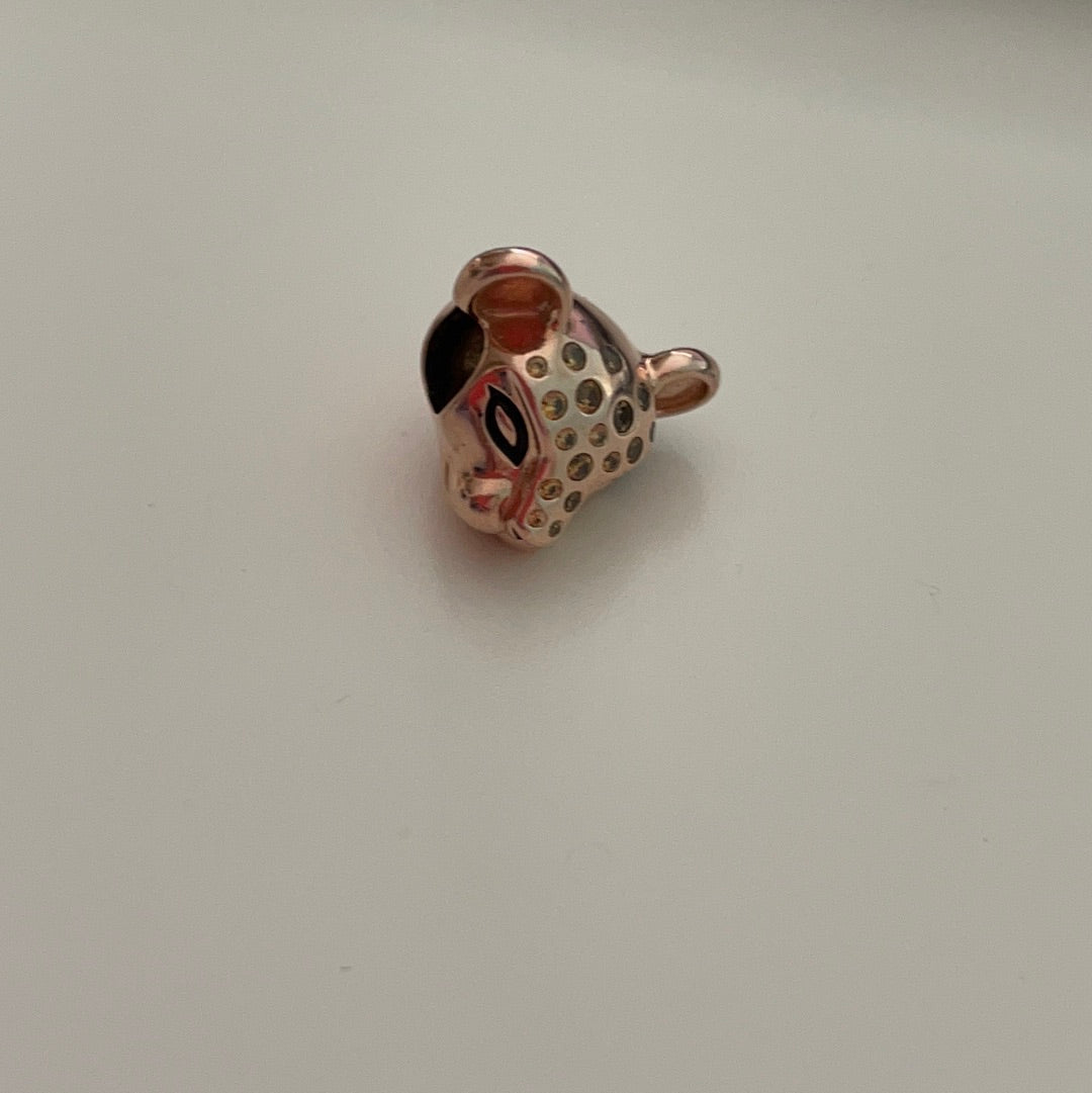 Genuine Pandora Rose Gold Disney Lioness Pave Head Charm