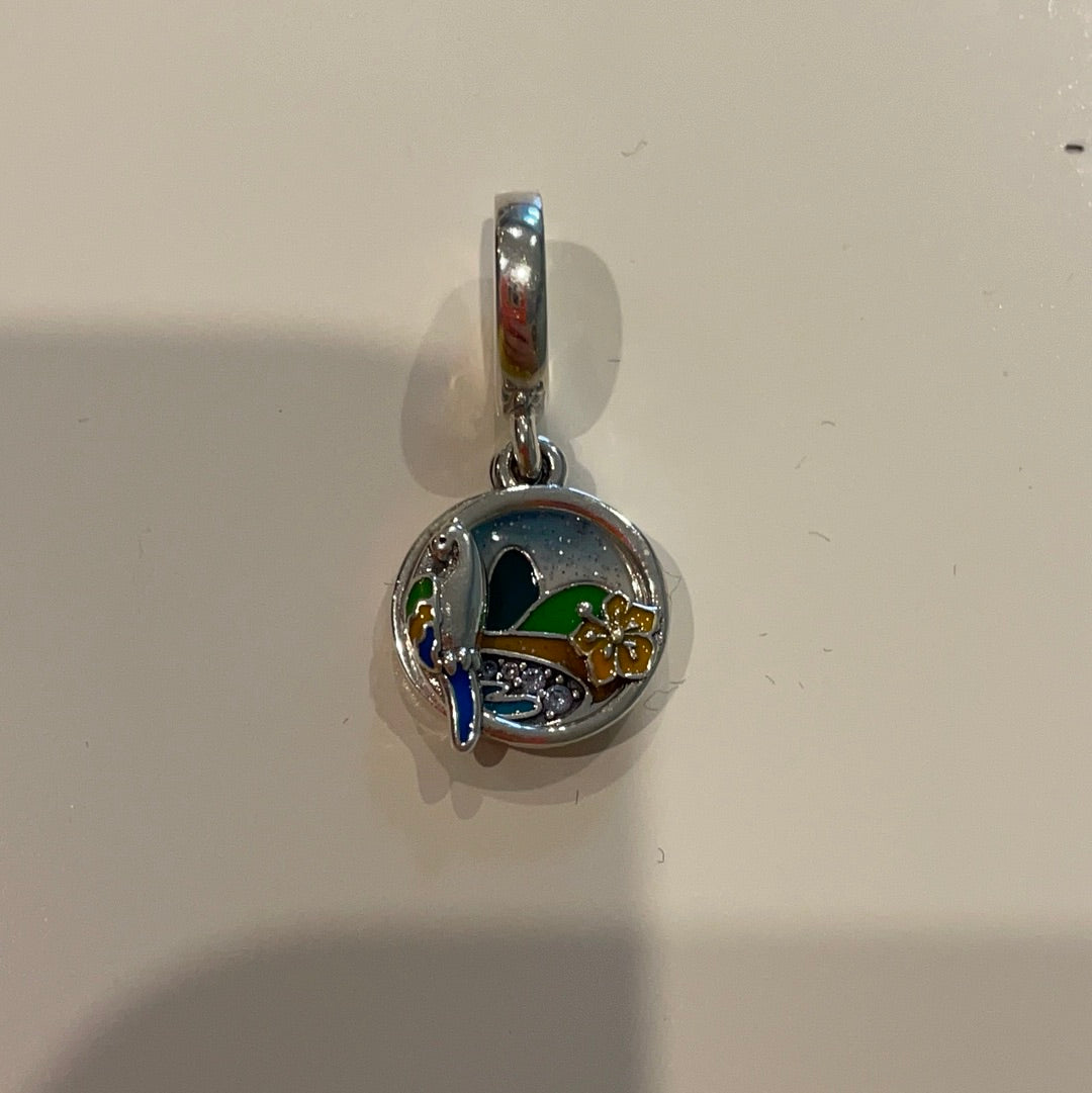 Genuine Pandora I Love Brazil Parrot Paradise Enamel Dangle Disney