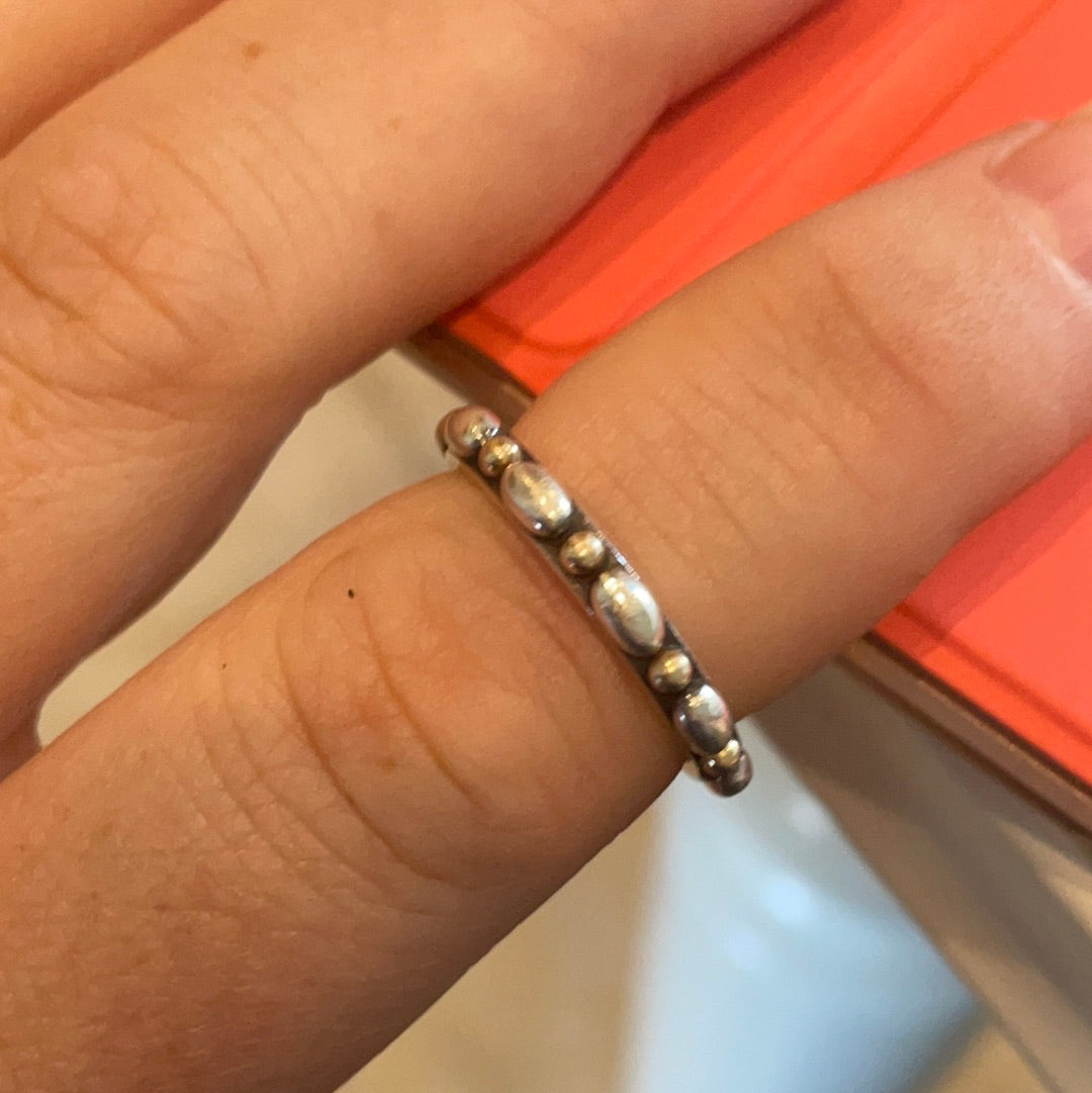 Genuine Pandora Two Tone Opposites Attract RARE Ring Band Size 52