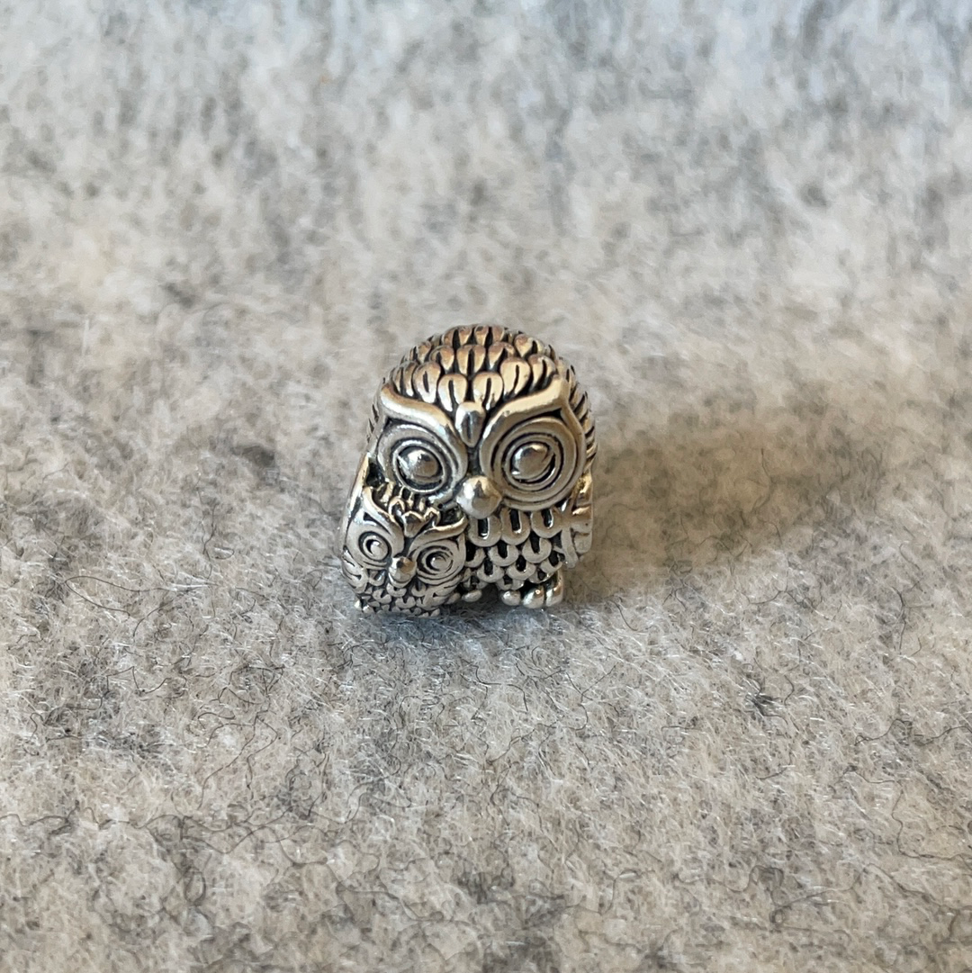 Genuine Pandora  Owl and Owl Baby Charm