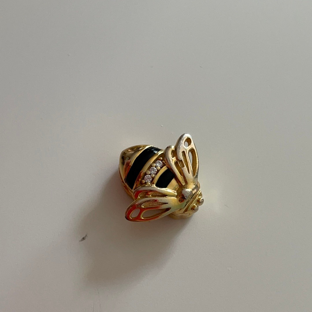 Genuine Pandora Reflexions Shine Gold Bumble Bee Pandora Charm Clip