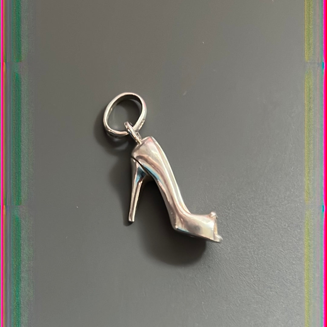 Genuine Links of London Sterling Silver Shoe High Heel Charm fits on Sweetie Bracelet
