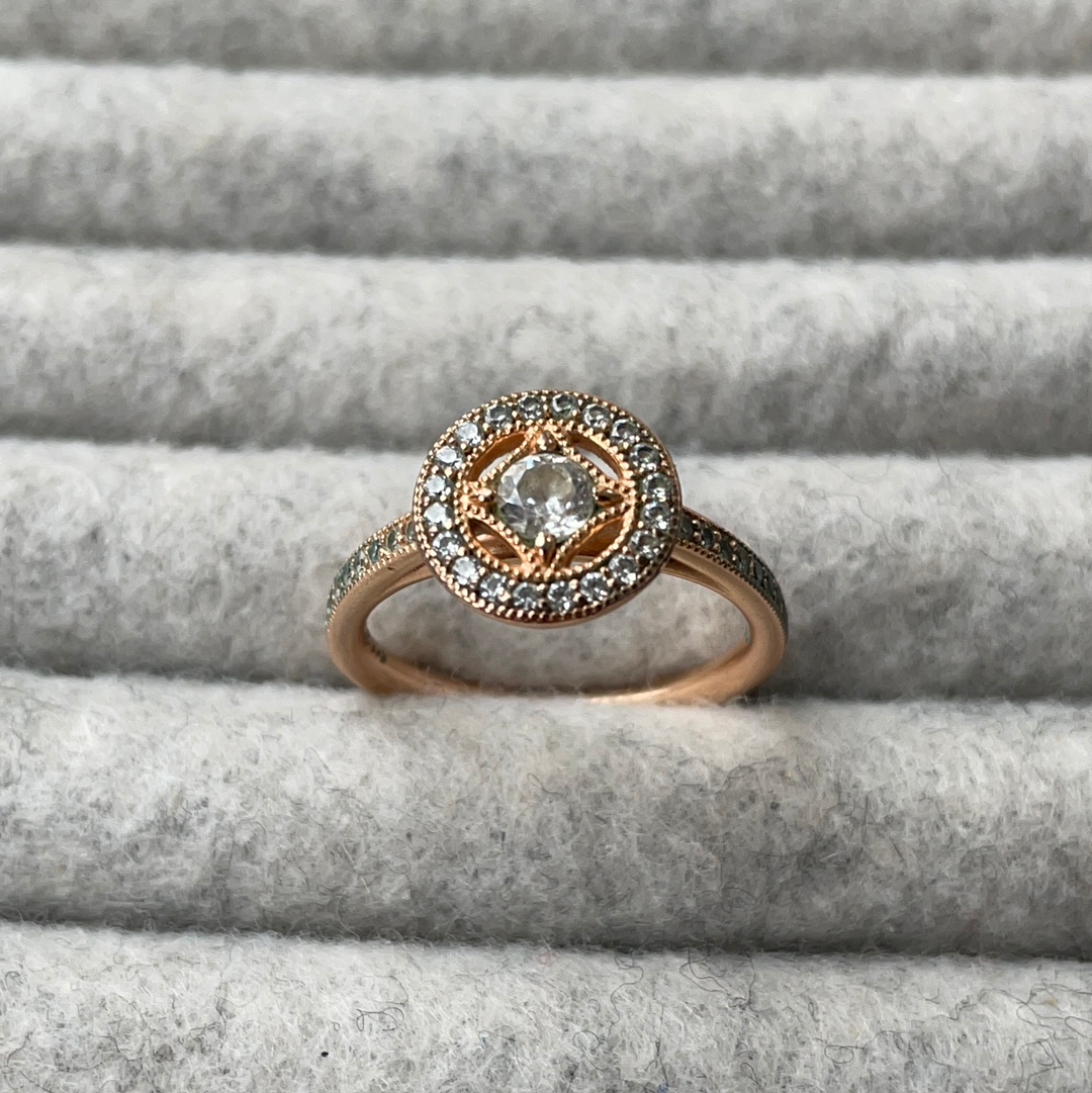 Pandora rose 2025 vintage allure ring