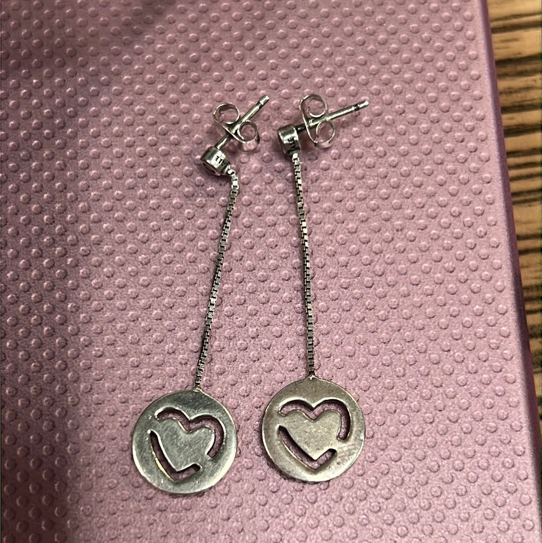 Pandora pure love dangle on sale earrings