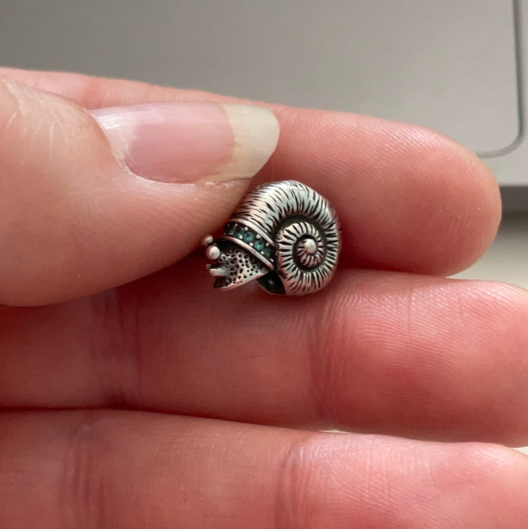 Genuine Chamilia Pave Sea Snail Animal Charm Rare