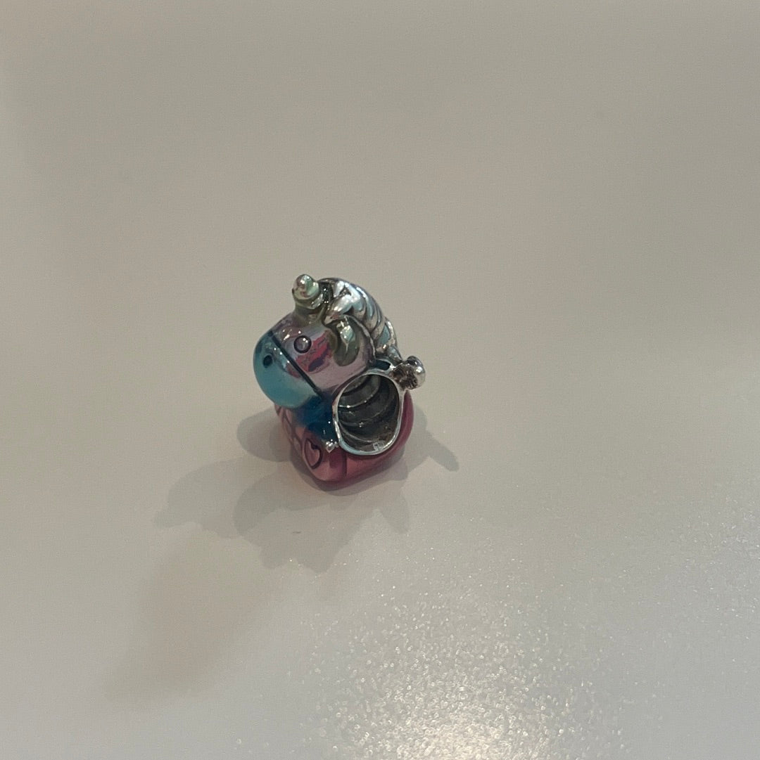 Genuine Pandora Enamel Rainbow Bruno the Unicorn Charm