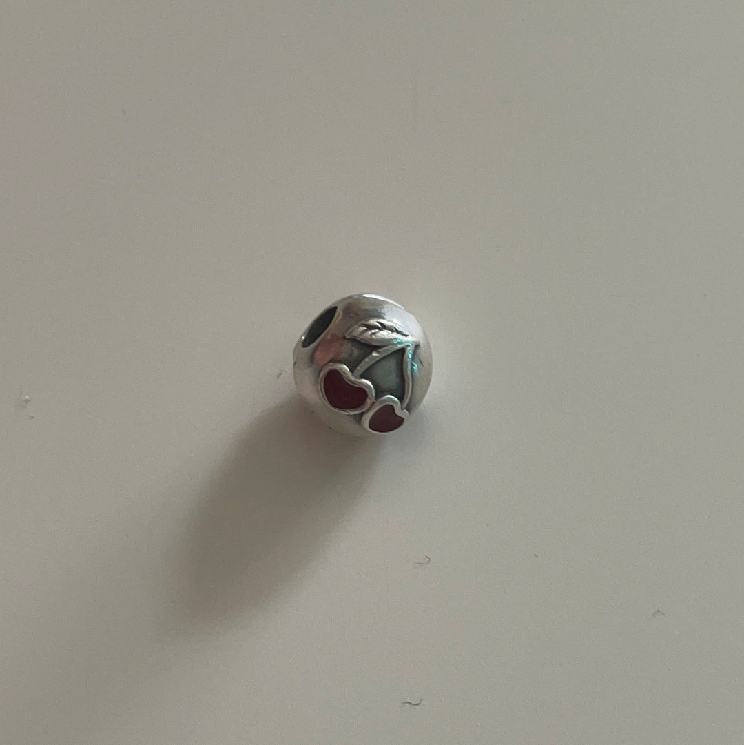 Genuine Pandora Red Cherry Enamel Clip Charm x1