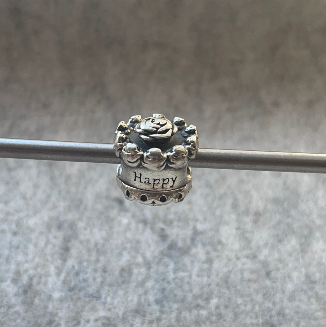 Pandora happy birthday cake 2025 charm