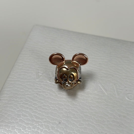 Genuine Pandora Essence Rose Gold Mickey/ Minnie Mouse Disney Charm