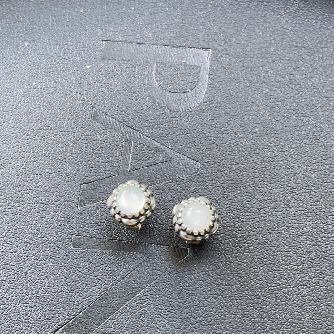 Genuine Pandora Clear Birthstone Earrings