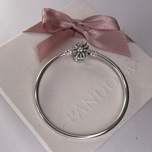 Genuine Pandora Limited Edition Firework Snowflake Christmas Bangle