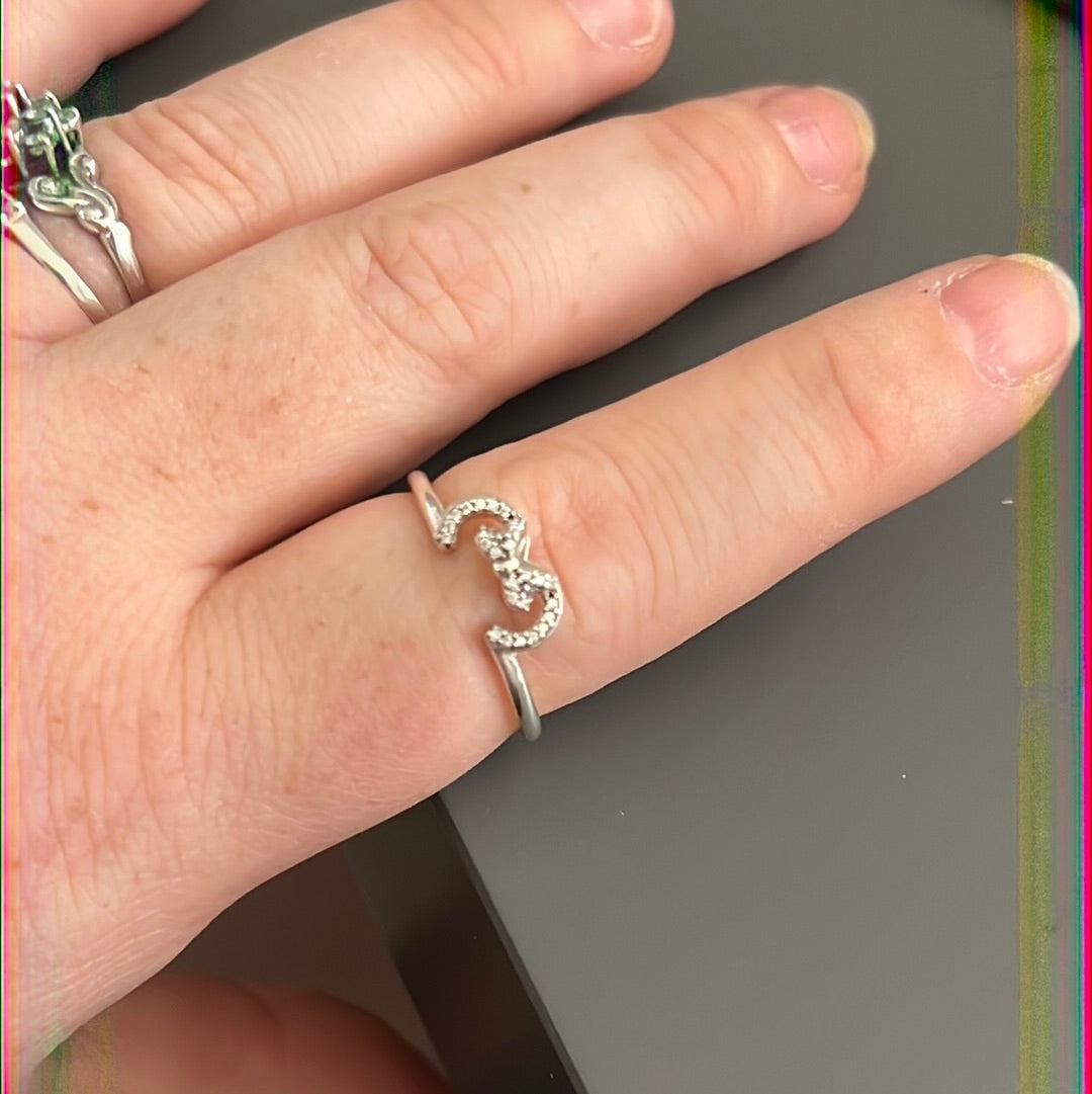 Genuine Pandora Disney Minnie Pave Stackable Ring Size 56