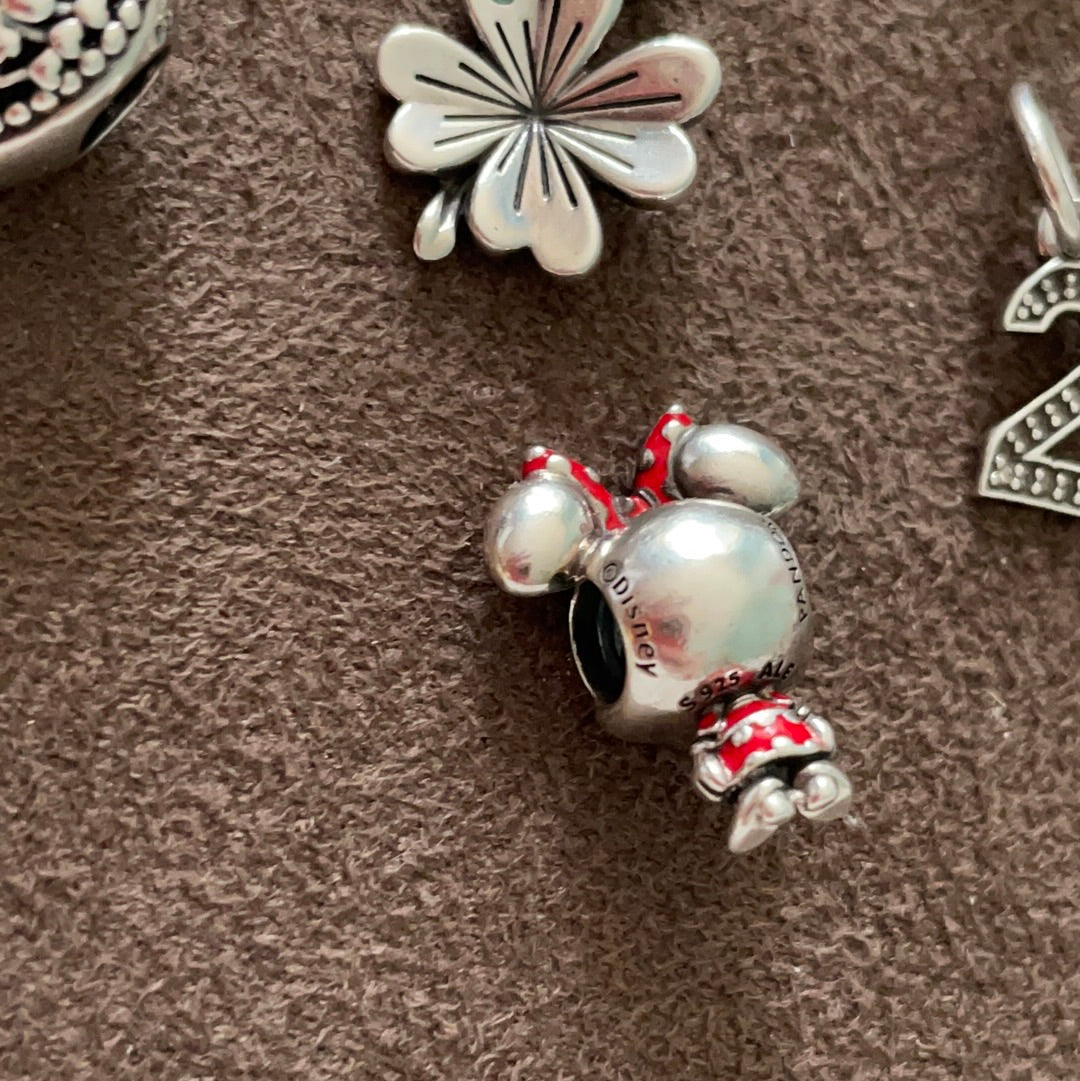 Genuine Pandora Disney Minnie Mouse Enamel Charm