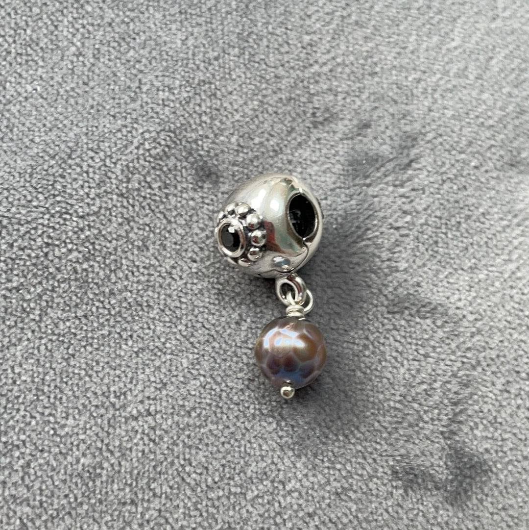 Genuine Pandora Pearl of Wisdom Dangle Clip