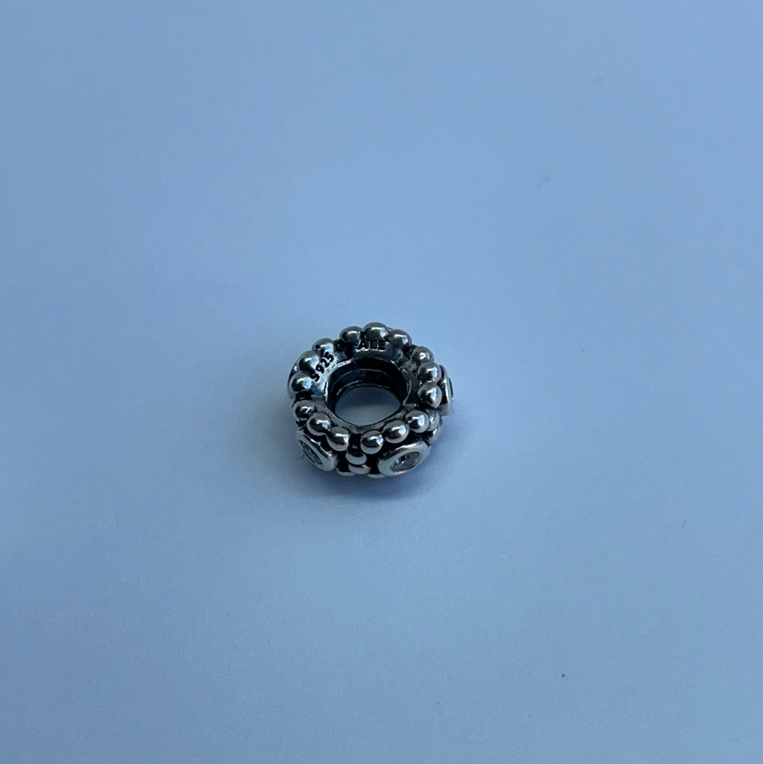 Genuine Pandora Her Majesty's Clear Stone Spacers Retired