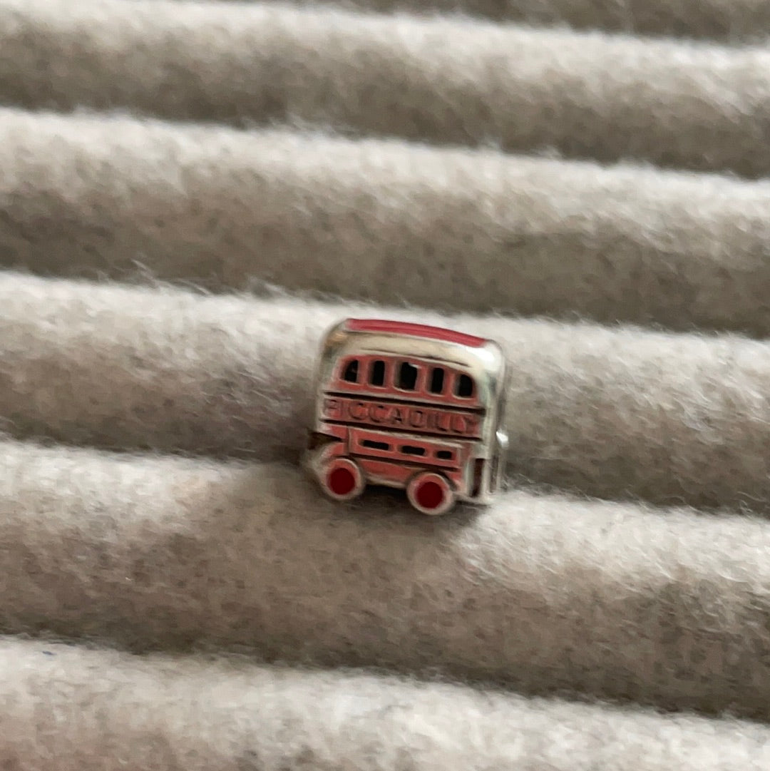 Genuine Chamilia London Bus Charm Transport Charm Travel with Picadilly on the Side