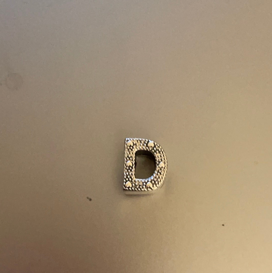 Genuine Pandora Letter Charm With Hearts D