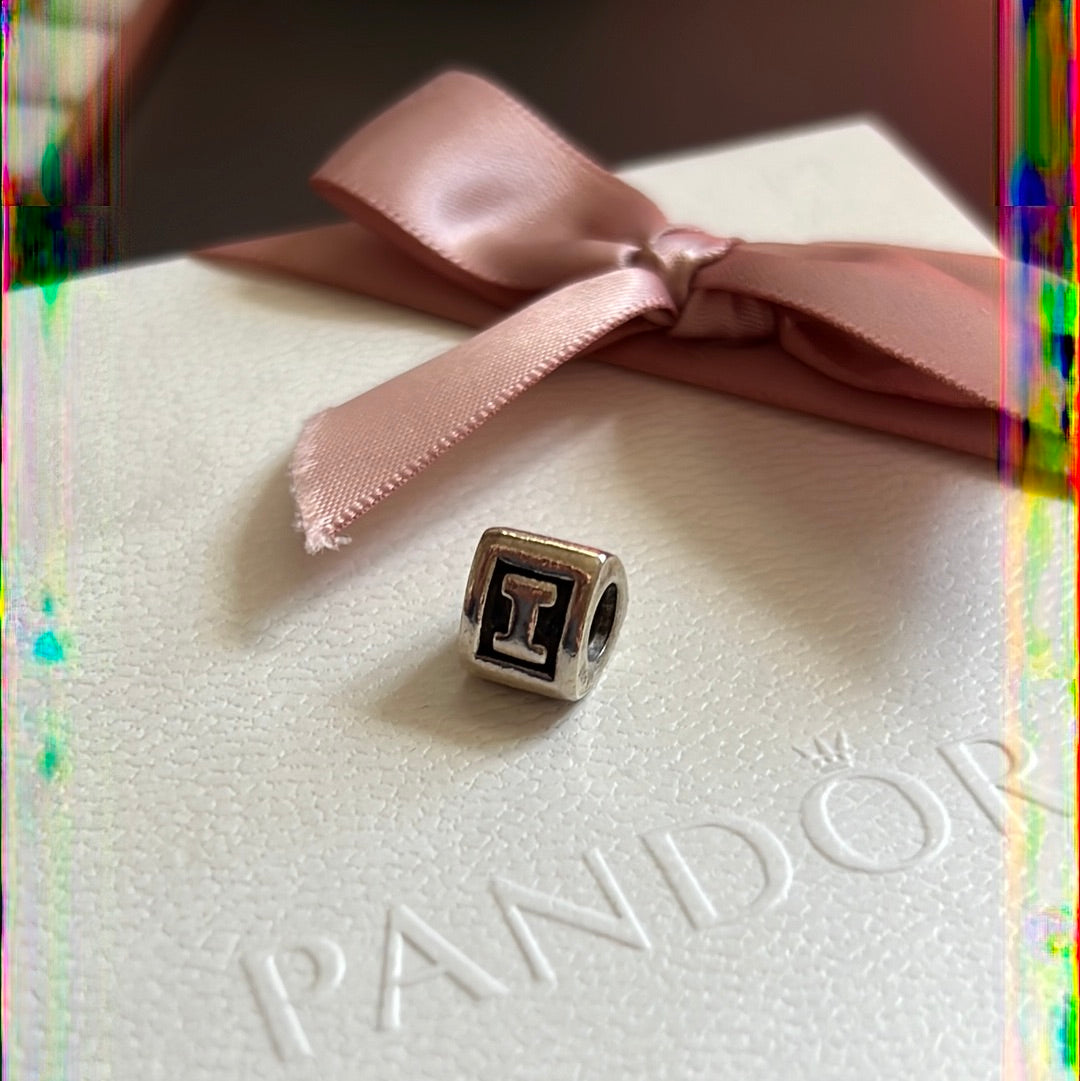 Genuine Pandora Letter I i Charm