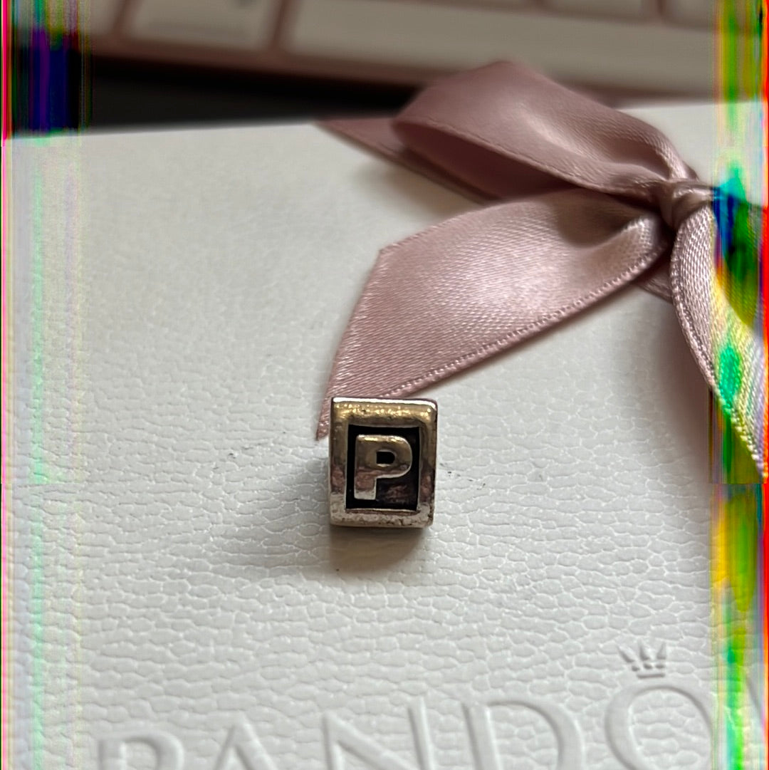 Genuine Pandora Letter P Charm