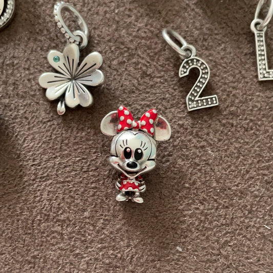 Genuine Pandora Disney Minnie Mouse Enamel Charm