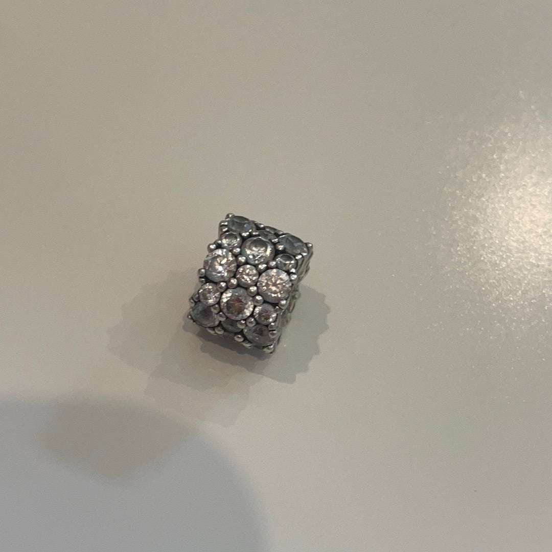 Genuine Pandora Pave Sparkle Charm Clear