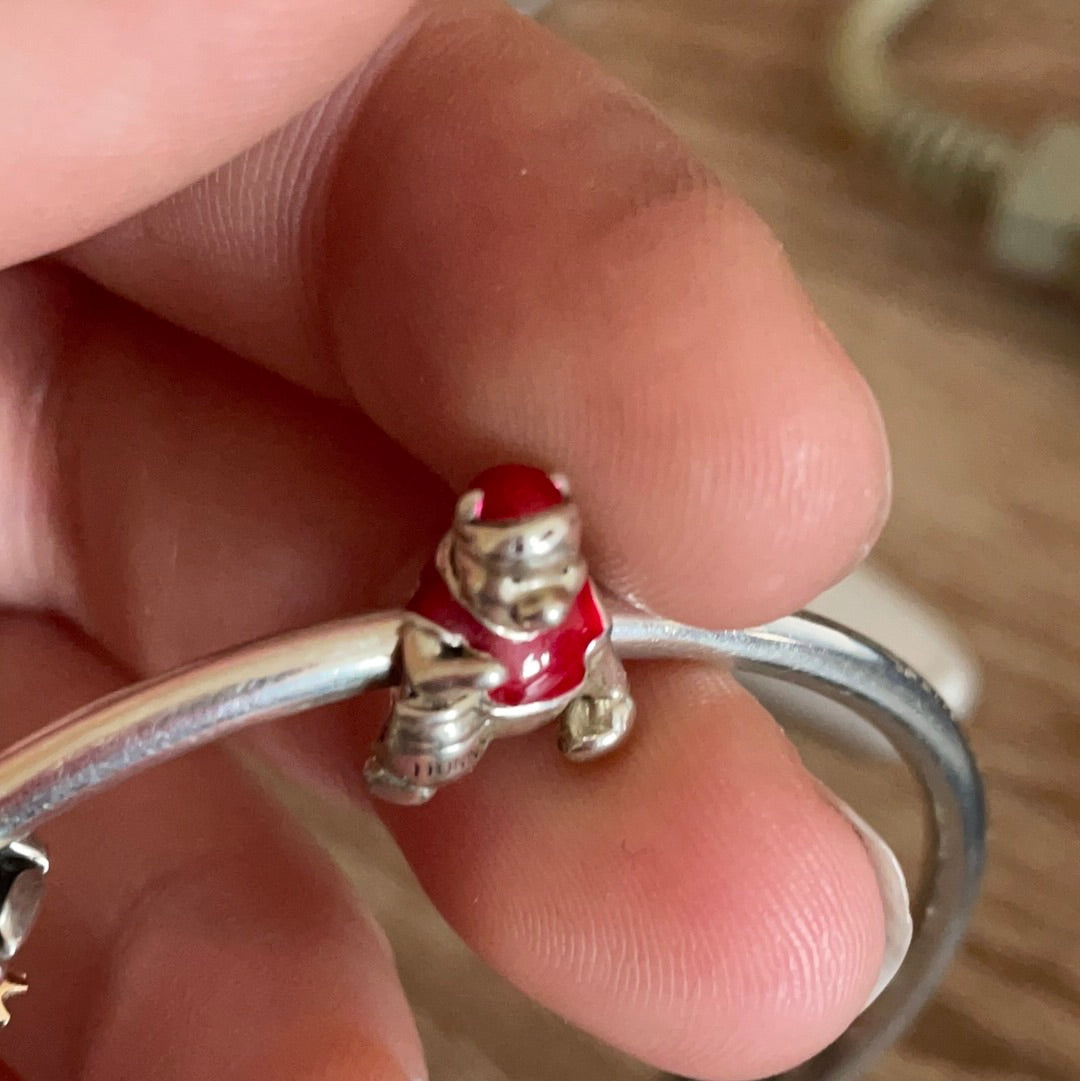 Genuine Pandora Winnie The Pooh Christmas Enamel Charm