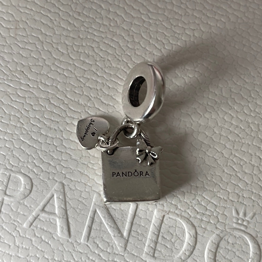 Pandora charm shopping discount bag