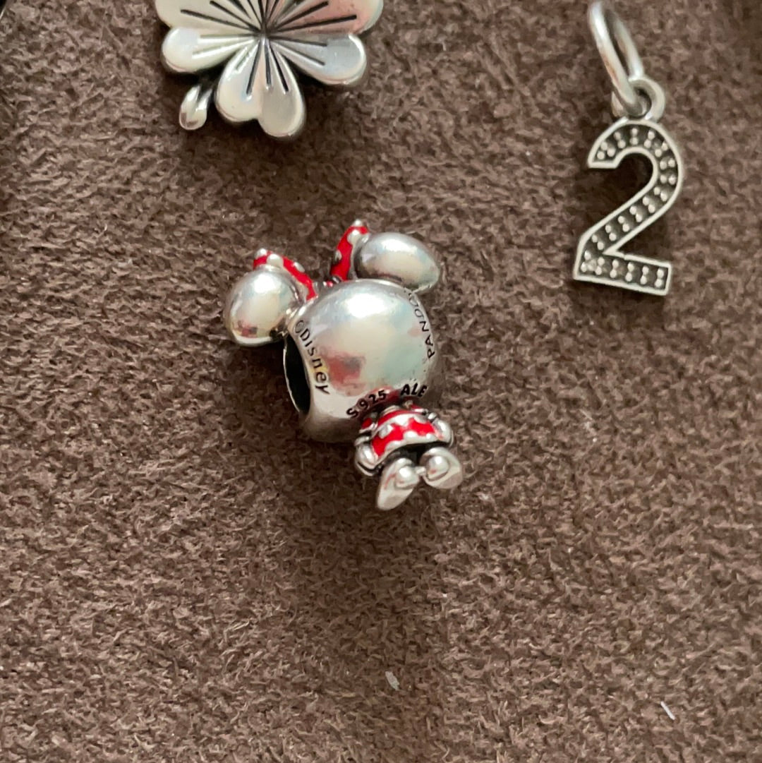 Genuine Pandora Disney Minnie Mouse Enamel Charm