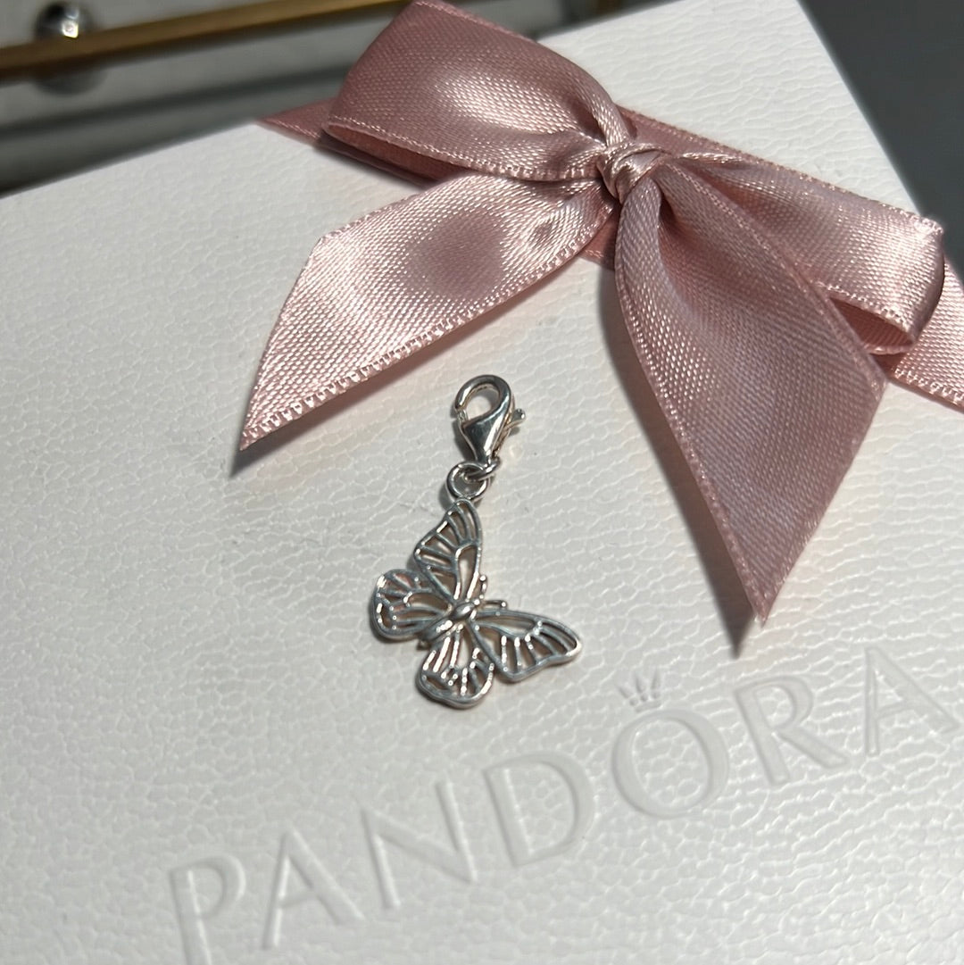 Genuine Thomas Sabo Openwork Butterfly Clip Pendant Charm
