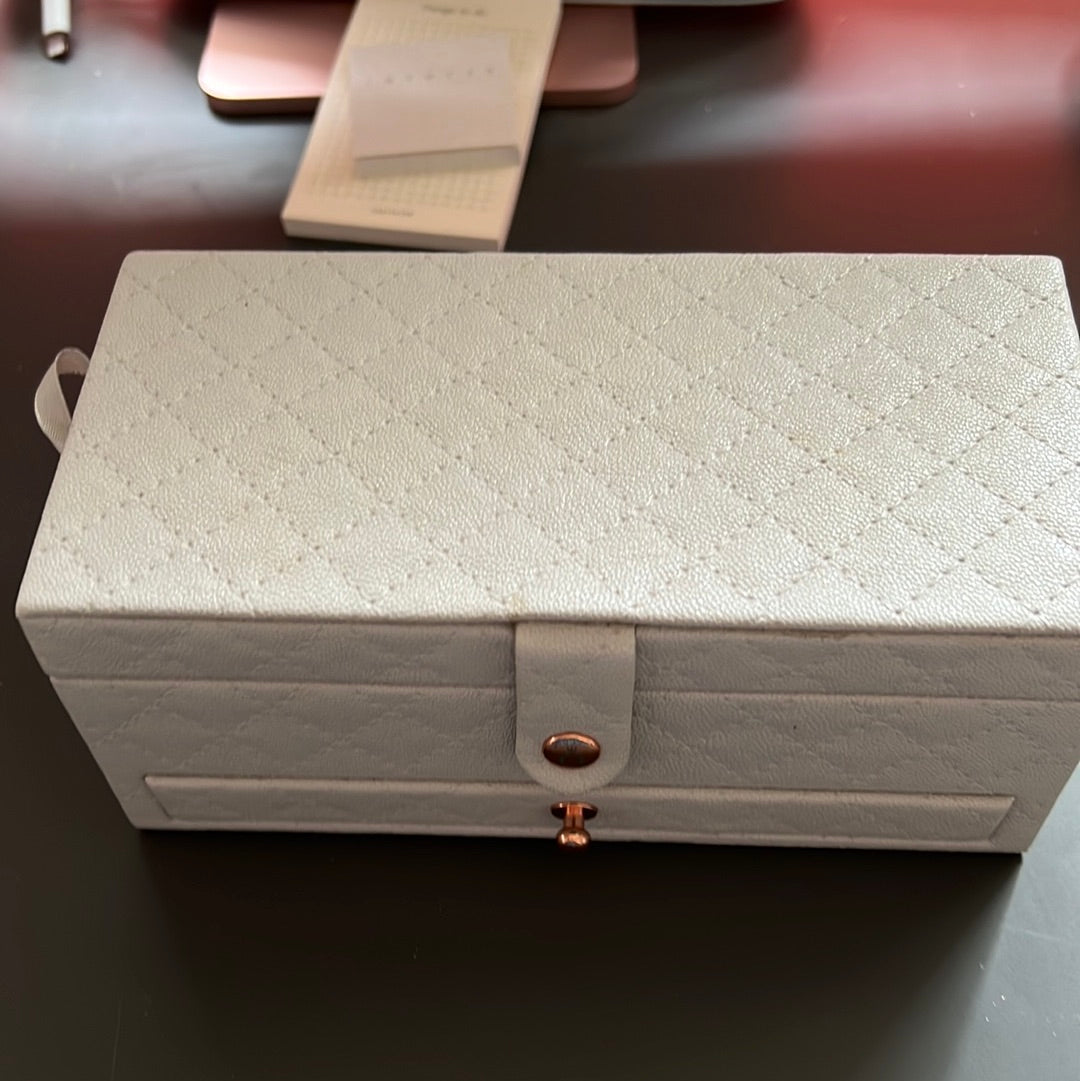 Genuine Pandora Promo Quilted Grey Jewellery Travel Box Case