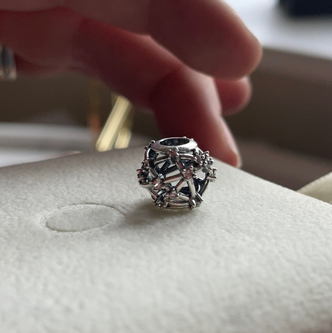 Genuine Pandora Galaxy Line Star Constellation Perfect Condition Charm (Silver or Rose Gold)